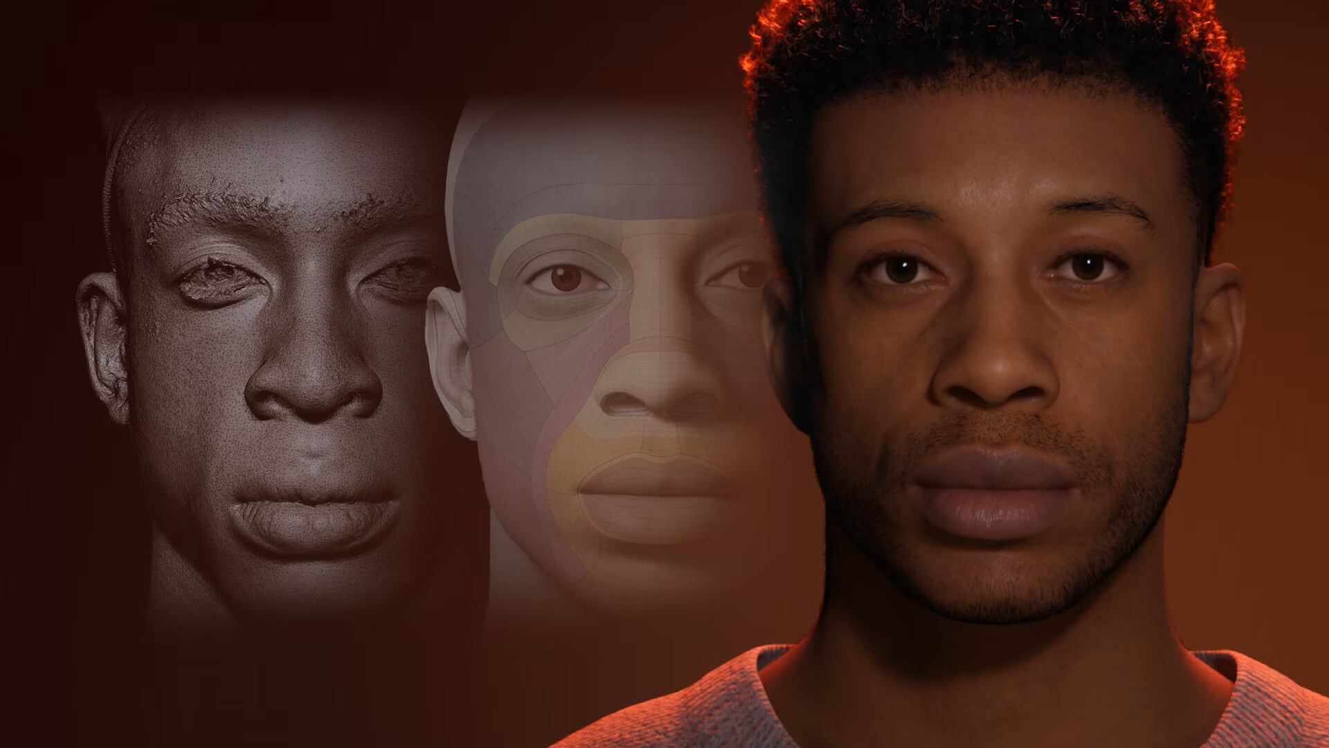 Example of metahuman made in Unreal Engine, which are used in immersive solution at the event.