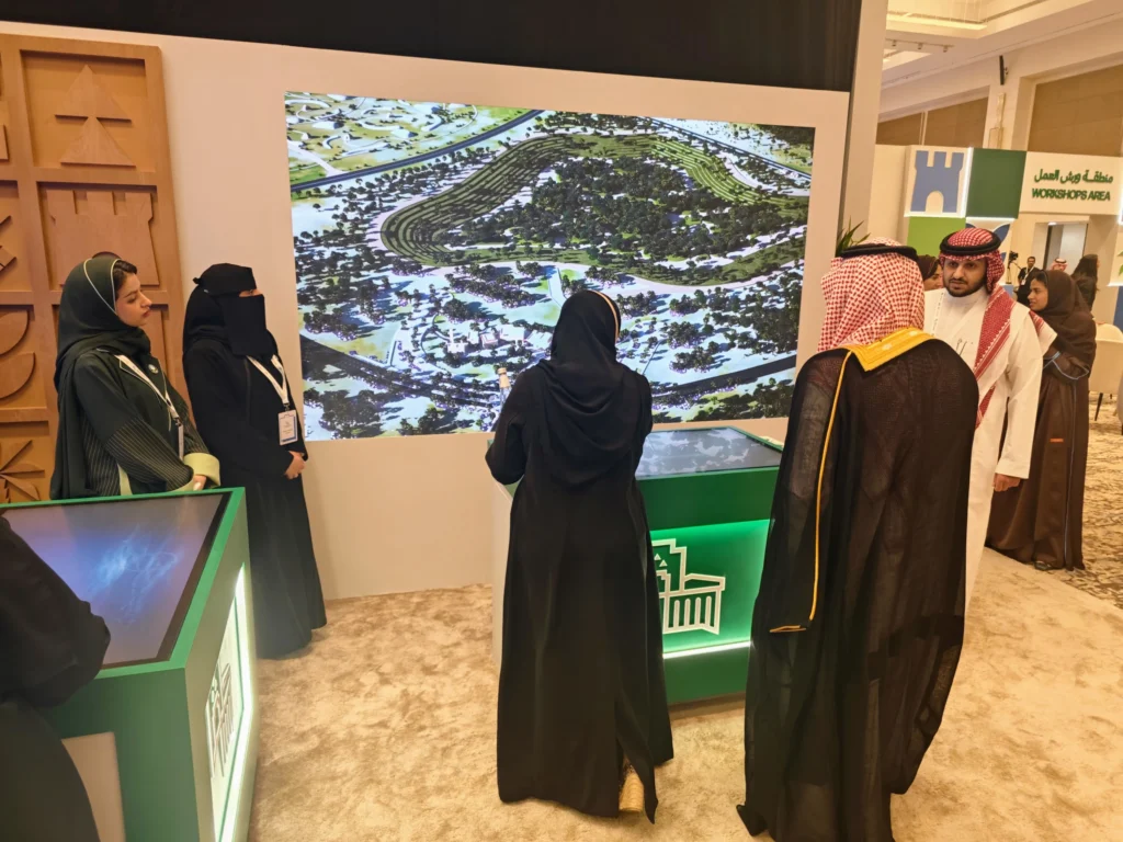 Immersive table object recognition setup highlighting modern minimalist and photorealistic renders of Riyadh.