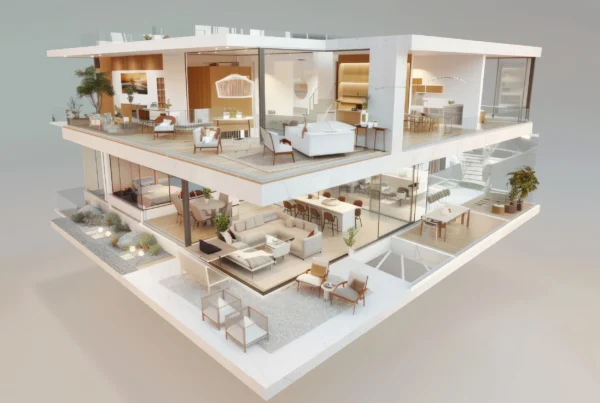 3D sectional view of a premium residential interior, illustrating how digital twin-style presentation helps buyers explore layout, design, and spatial relationships more clearly than static CGI.